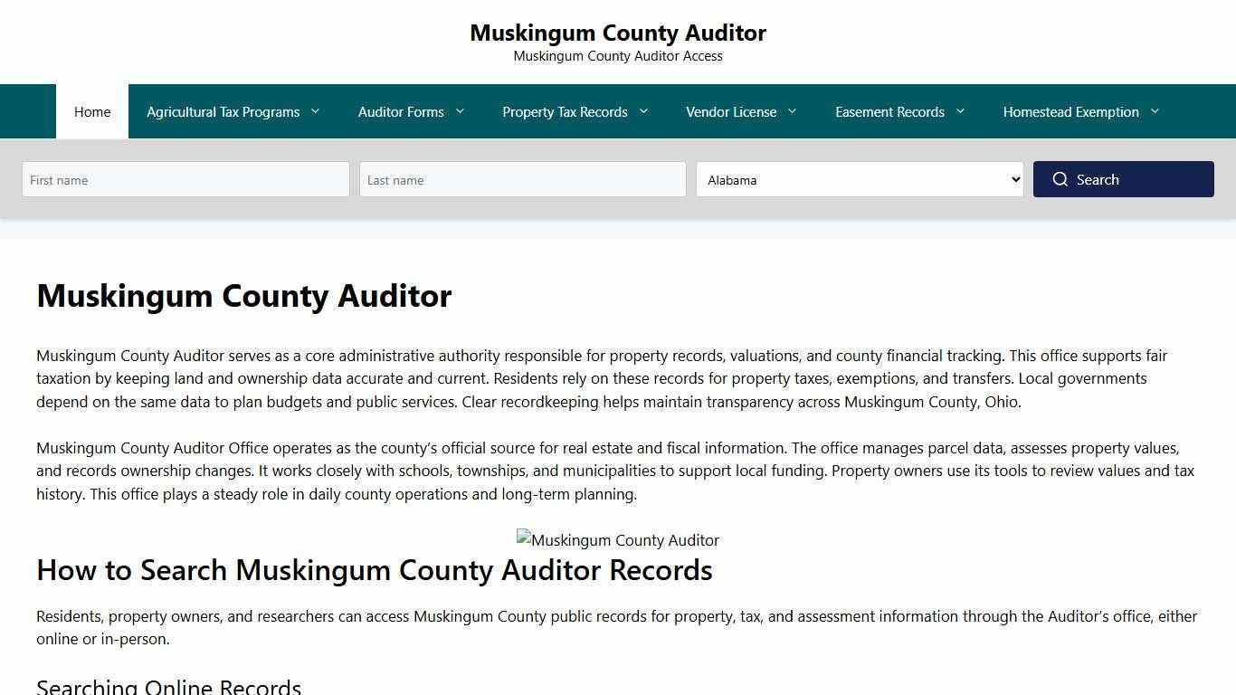Muskingum County Auditor